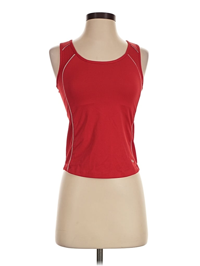 Pre-owned Fila Active Tank Top In Red
