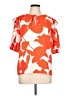 Ann Taylor 100% Polyester Orange 3/4 Sleeve Blouse Size L - photo 1