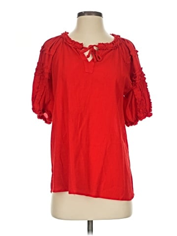 MULTIPLES Short Sleeve Blouse (view 1)