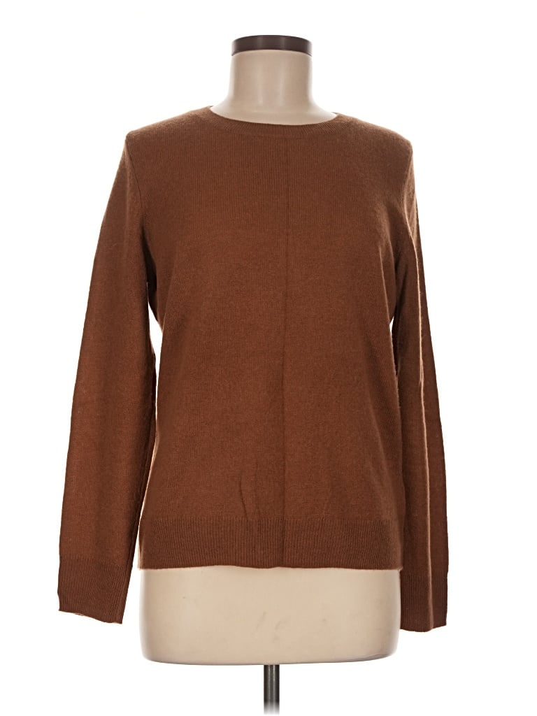 Pre-owned Nordstrom Cashmere Pullover Sweater In Brown