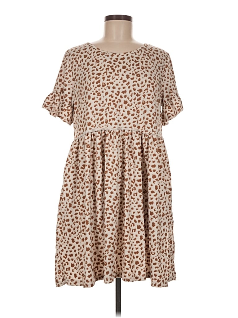 Pre-owned Mts Casual Dress In Brown