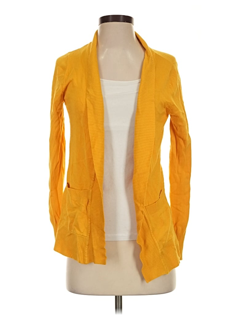 Pre-owned By Design Cardigan Sweater In Yellow