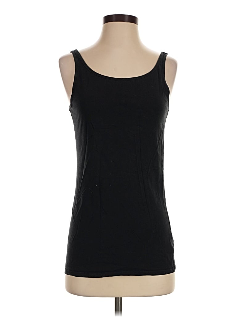 Pre-owned Duluth Trading Co. Tank Top Black Strapless Neckline Tops