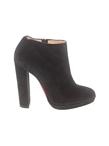 Christian Louboutin  Suede Belle Ankle Boots 100mm (view 1)