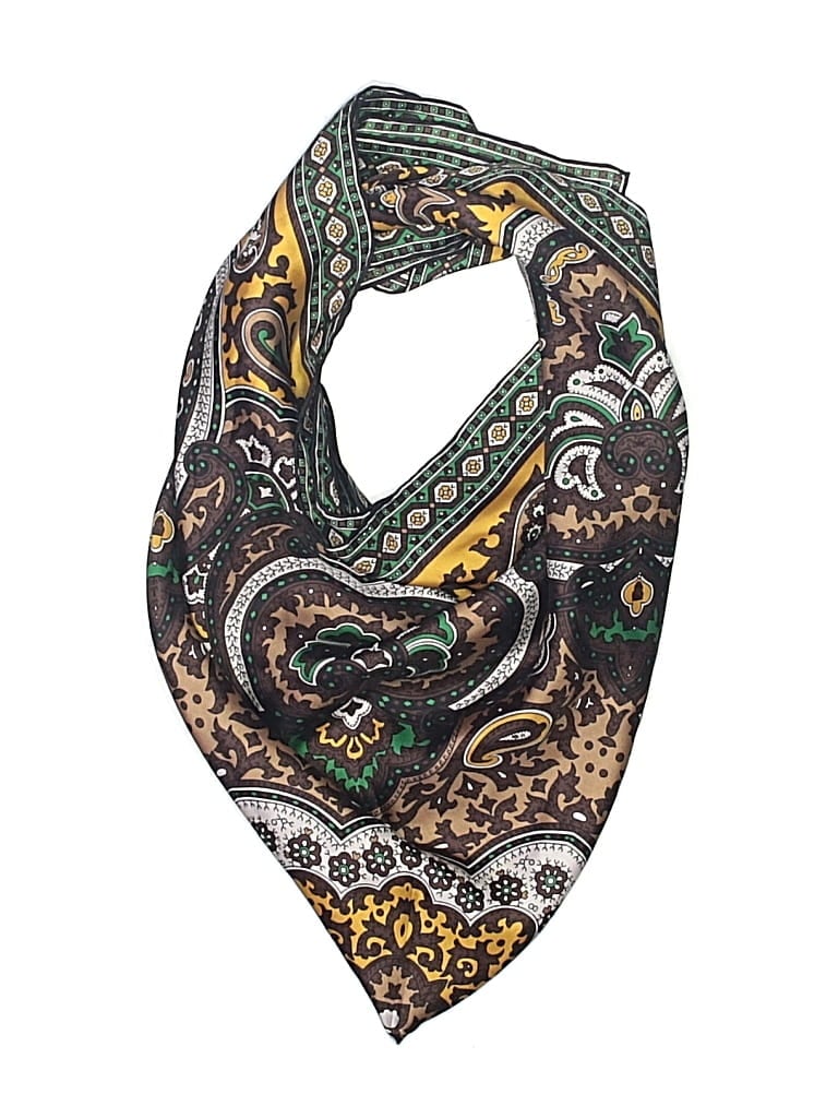 Talbots Silk Scarf In Green