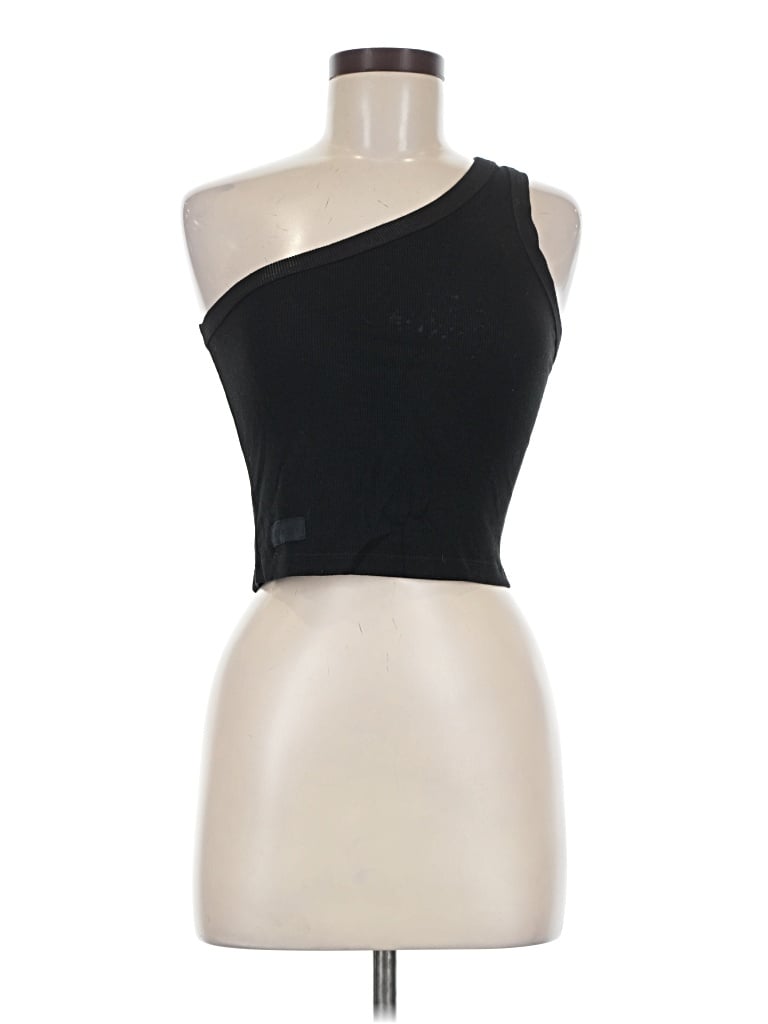 Pre-owned Set Active Tank Top Black One Shoulder Neckline Tops
