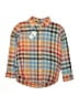 Gap Kids Plaid Orange Long Sleeve Button-Down Shirt Size 8 - photo 1