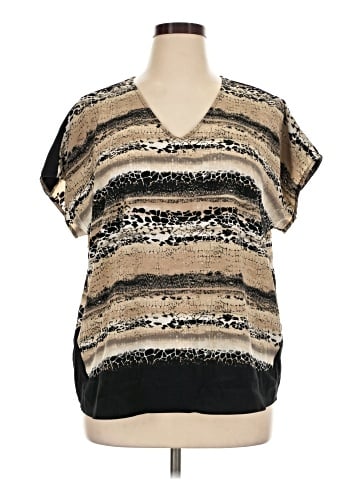 Dana Buchman Short Sleeve Blouse (view 1)