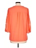Brixon Ivy 100% Polyester Orange 3/4 Sleeve Blouse Size L - photo 2