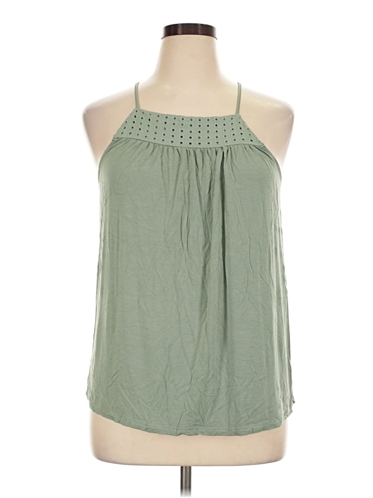 Pre-owned Papermoon Sleeveless Blouse In Green