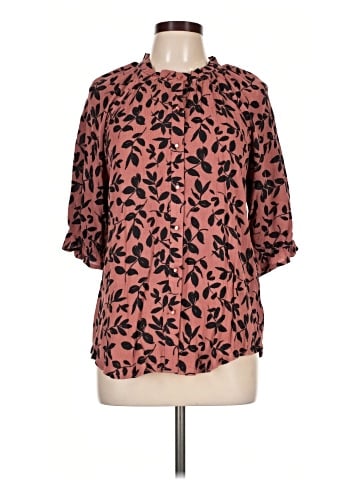 Bobeau 3/4 Sleeve Blouse (view 1)