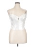 Say What? Silver Sleeveless Top Size XL - photo 1