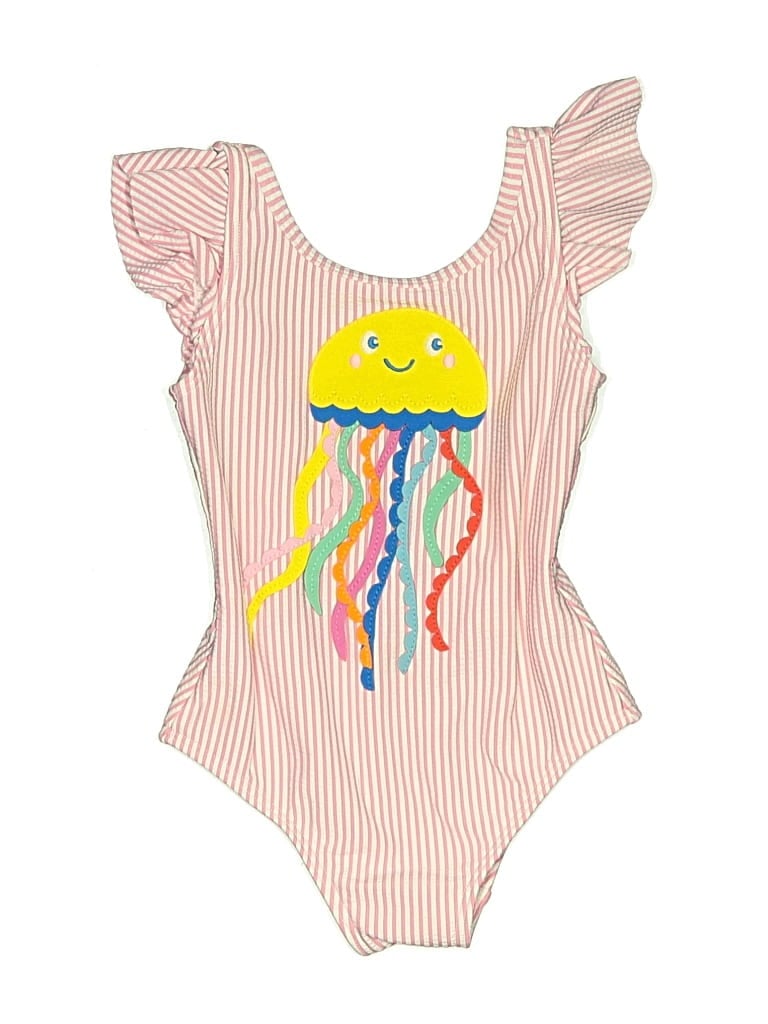 Pre-owned Mini Boden Kids' One Piece Swimsuit In Pink