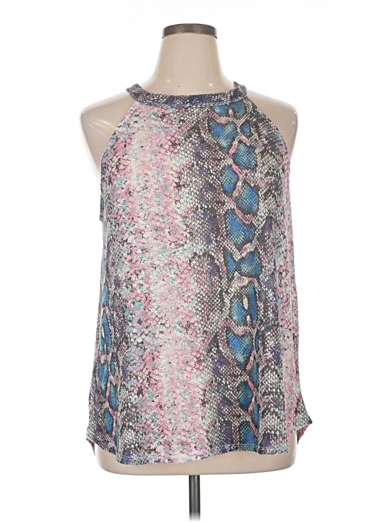 Pre-owned Bibi Sleeveless Blouse In Silver