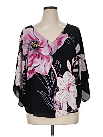 White House Black Market 3/4 Sleeve Blouse (view 1)