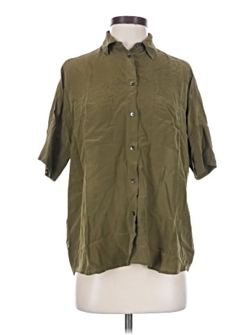 Madewell Short Sleeve Silk Top (view 1)