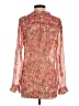 Kut from the Kloth 100% Polyester Pink Long Sleeve Blouse Size S - photo 2