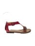Caterpillar 100% Leather Red Sandals Size 6 - photo 1