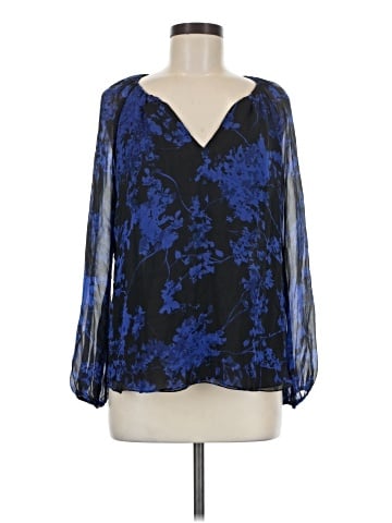 Diane von Furstenberg Long Sleeve Silk Top (view 1)