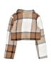 Shein Plaid Brown Jacket Size 10 - photo 2
