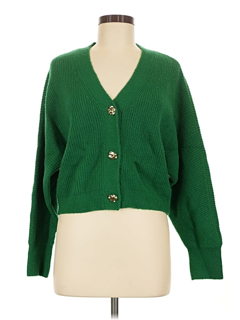 Pre-owned Lush Cardigan Sweater In Green