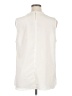 Soft Surroundings 100% Polyester Ivory Sleeveless Blouse Size 1X - photo 2