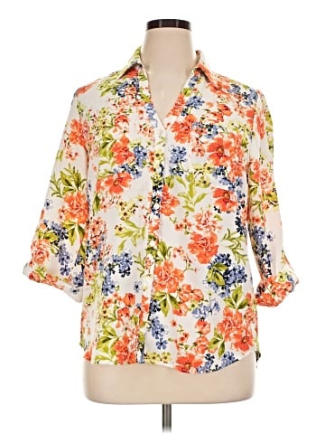 BCX 3/4 Sleeve Blouse (view 1)