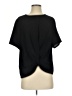 Glam 100% Polyester Black Short Sleeve Top Size S - photo 1