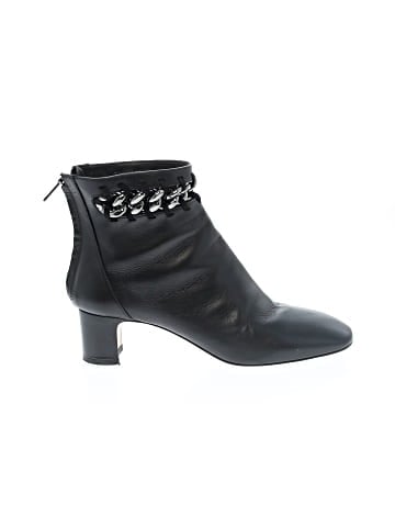Valentino Garavani Chain-Link Embellished Leather Ankle Boots  (view 1)