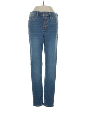 Madewell 9" Mid-Rise Skinny Crop Jeans: Button-Front TENCEL&trade; Denim Edition (view 1)