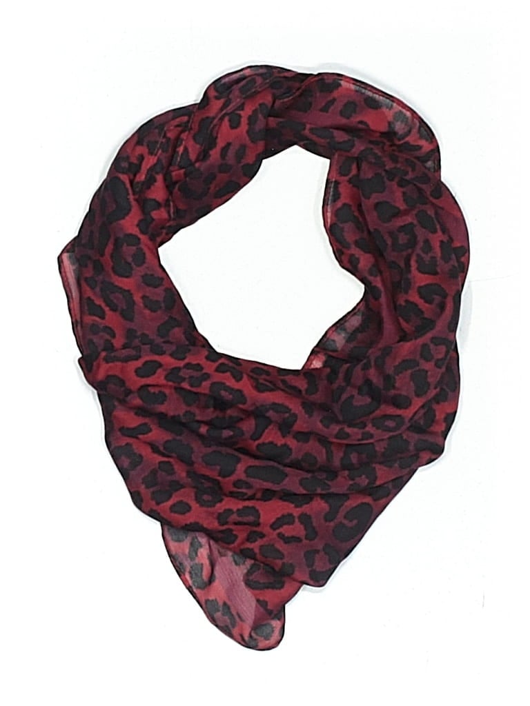 Pre-owned Zara Scarf In Burgundy