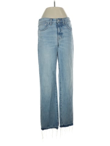Madewell The '90s Straight Mid-Rise Jean in Barbosa Wash (view 1)