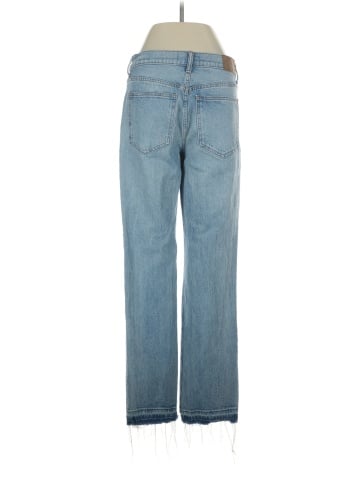 Madewell The '90s Straight Mid-Rise Jean in Barbosa Wash (view 2)