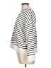 Ann Taylor LOFT 100% Cotton Stripes White Pullover Sweater Size L - photo 5