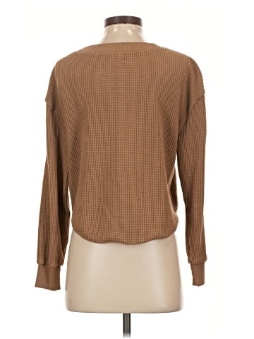 Madewell Brushed Waffle V-Neck Tee (view 2)