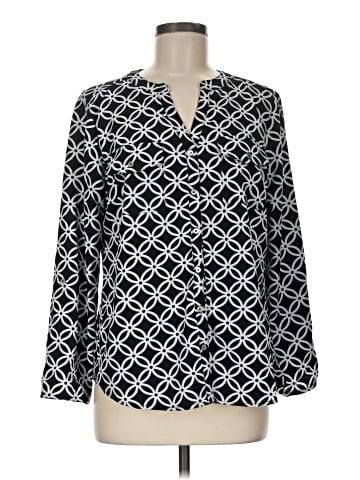 Notations Long Sleeve Blouse (view 1)