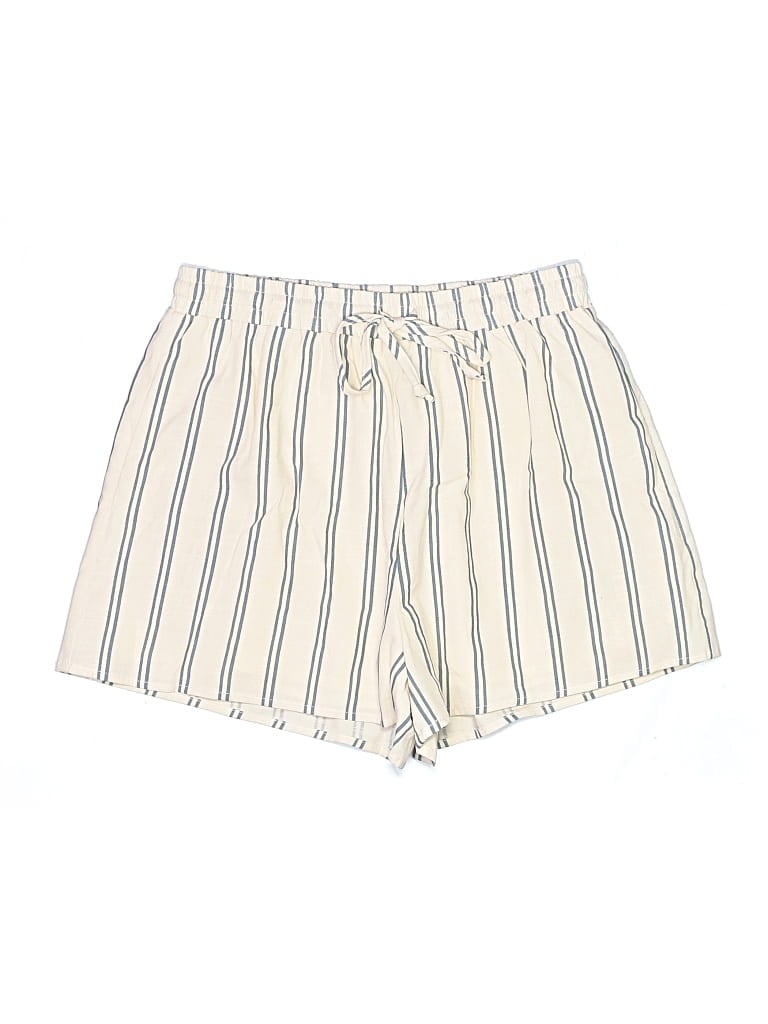 Pre-owned Miou Muse Shorts In Ivory