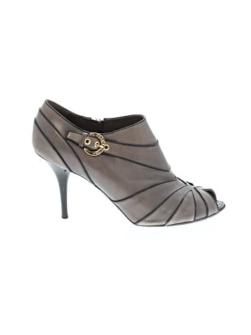 Louis Vuitton Leather Peep Toe Heels (view 1)