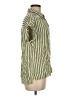 C+D+M Collection Stripes Green Short Sleeve Blouse Size M - photo 4