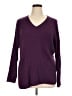 Eileen Fisher Purple Pullover Sweater Size XL - photo 1