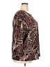Koret Paisley Brown 3/4 Sleeve Blouse Size 2X - photo 4
