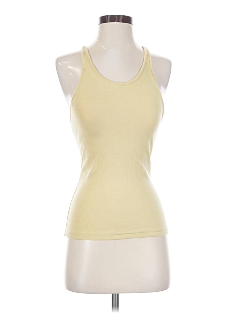 Pre-owned Ogl Tank Top Yellow Halter Neckline Tops