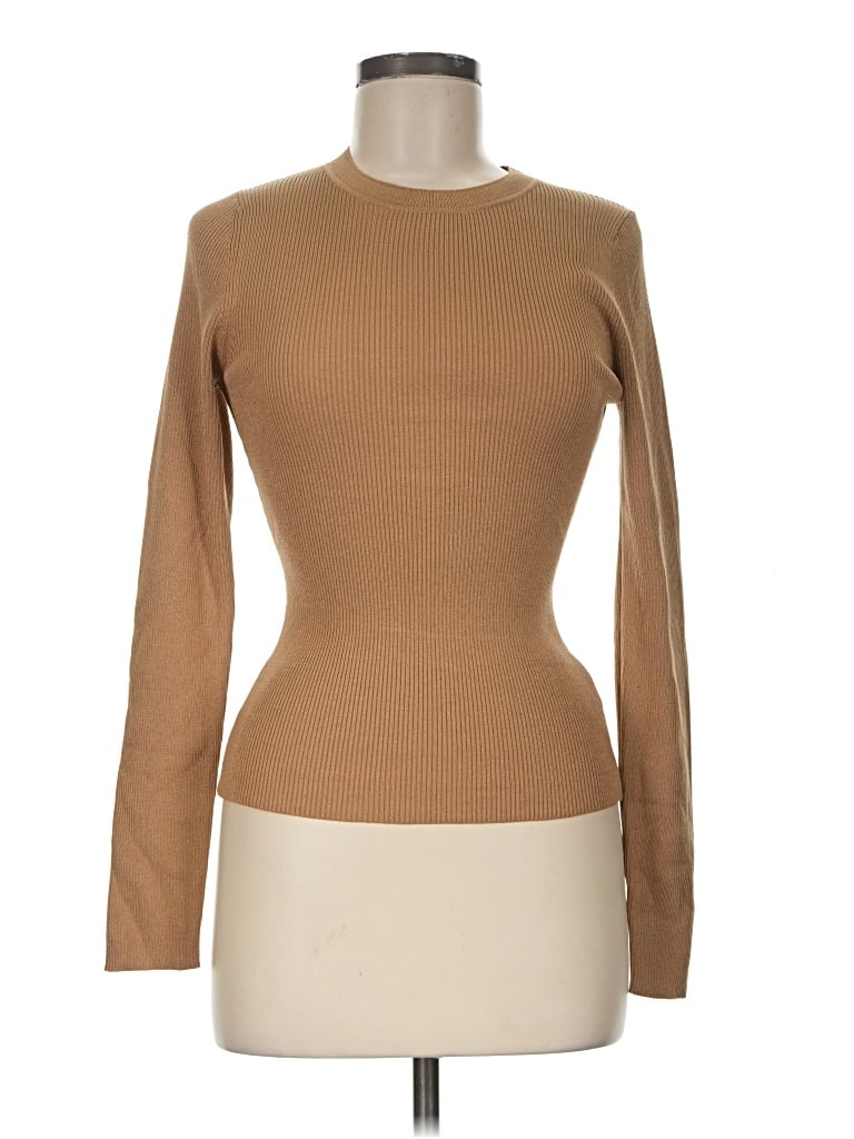 Express Pullover Sweater In Tan