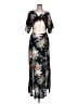 Affliction 100% Rayon Tropical Black Cocktail Dress Size L - photo 1