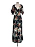 Affliction 100% Rayon Tropical Black Cocktail Dress Size L - photo 2