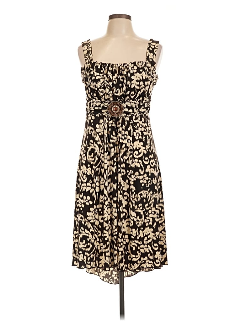 Pre-owned En Focus Studio Casual Dress In Brown