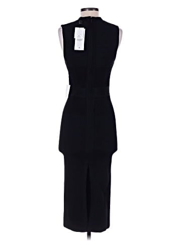 Herve Leger Cutout Ribbed Bandage Midi Dress (view 2)