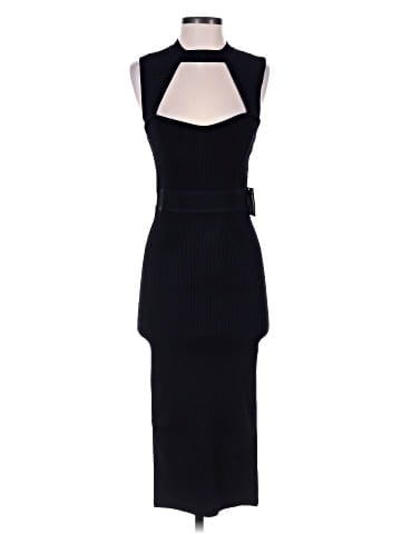 Herve Leger Cutout Ribbed Bandage Midi Dress (view 1)