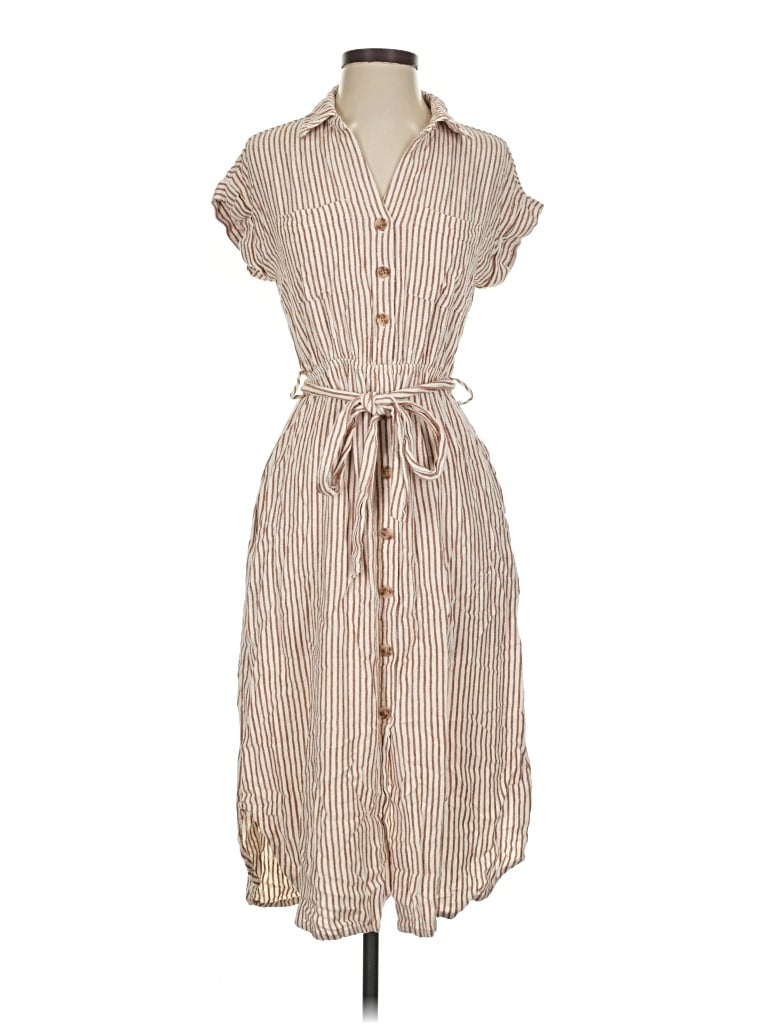Pre-owned Be Cool Casual Dress In Tan