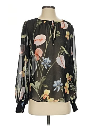 White House Black Market Long Sleeve Blouse (view 1)